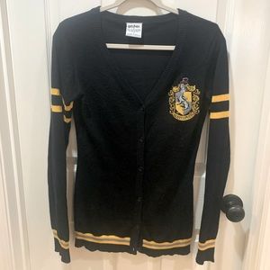 Harry Potter hufflepuff button up sweater